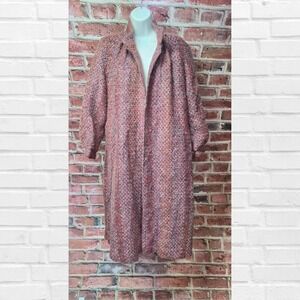 Vintage Women's MJ  Purple Wool Coat
